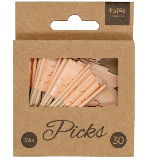 Partypicker Elegant Lush Blush 30 Jahre - 36 Stück