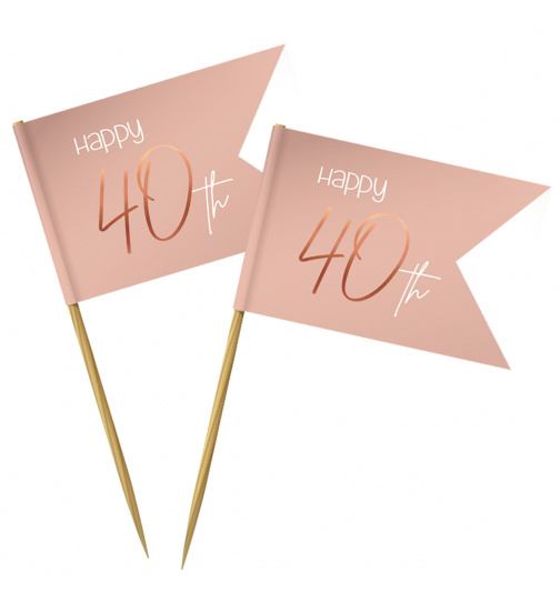 Partypicker Elegant Lush Blush 40 Jahre - 36 Stück