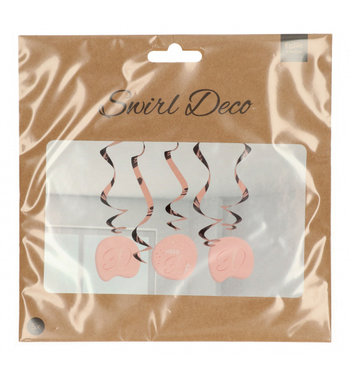 Hängedeko Elegant Lush Blush 30 Jahre - 5 Stück