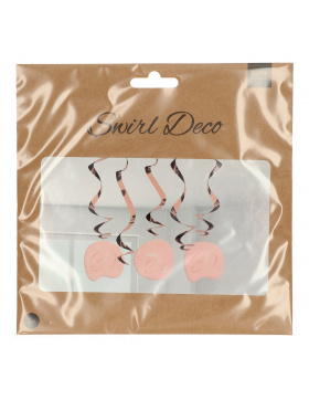 Hängedeko Elegant Lush Blush 30 Jahre - 5 Stück