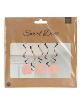 Hängedeko Elegant Lush Blush 40 Jahre - 5 Stück