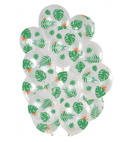 Ballons Tropische Blätter 30cm - 15 Stück