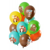 Ballons Waldtiere Mehrfarbig 33cm - 12 Stück