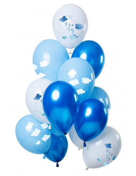 Ballons Its a boy Blau 33cm - 12 Stück