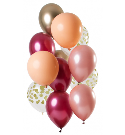 Ballons Rich Ruby 33cm - 12 Stück