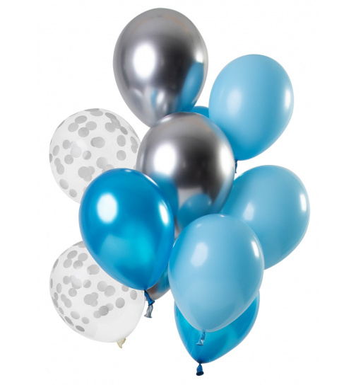 Ballons Aquamarine 33cm - 12 Stück