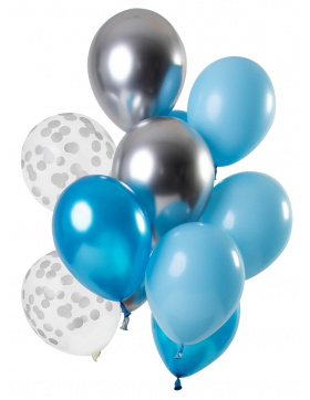 Ballons Aquamarine 33cm - 12 Stück