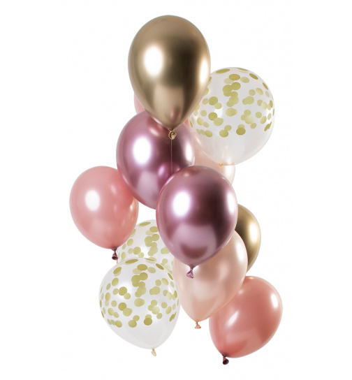 Ballons Golden Blush 33cm - 12 Stück
