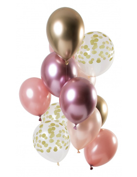 Ballons Golden Blush 33cm - 12 Stück