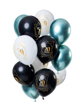 Ballons Jubiläum 50 Jahre 30cm - 12 Stück