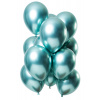 Ballons Mirror Effect Grün 33cm - 12 Stück