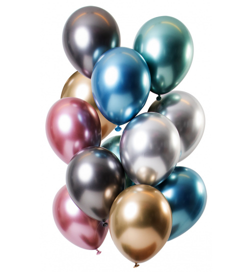 Ballons Mirror Effect Treasures 33cm - 12 Stück