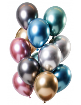 Ballons Mirror Effect Treasures 33cm - 12 Stück