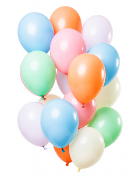 Ballons verschiedene Pastellfarben 33cm - 15 Stück