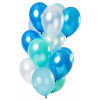 Ballons Blue Azure Metallic 33cm - 15 Stück