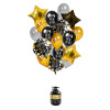 Heliumflasche BalloonGaz 30 Happy New Year mit Ballons und Bändern