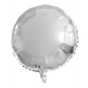 Folienballon Rund Silber - 45 cm
