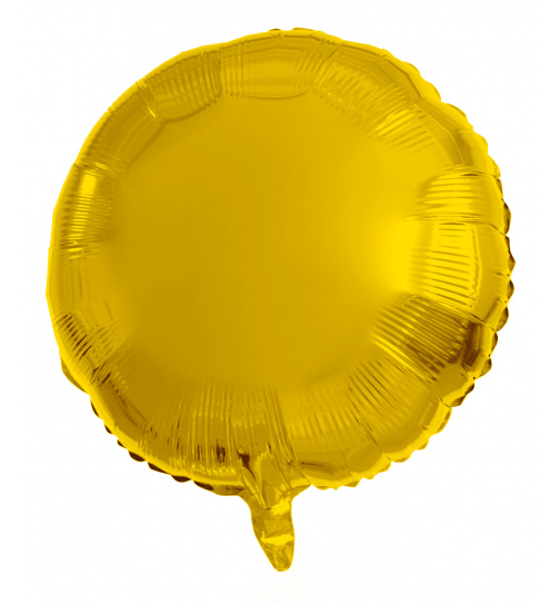 Folienballon Rund Gold - 45 cm