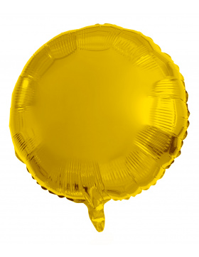 Folienballon Rund Gold - 45 cm