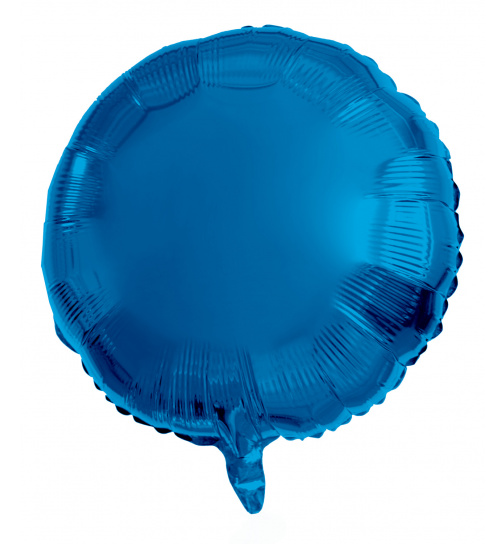 Folienballon Rund Blau - 45 cm