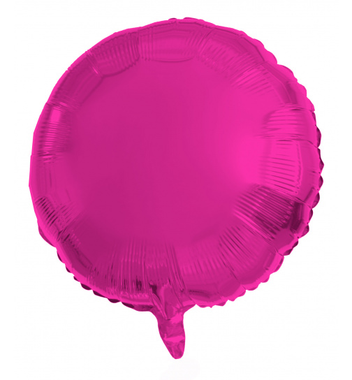 Folienballon Rund Magenta - 45 cm
