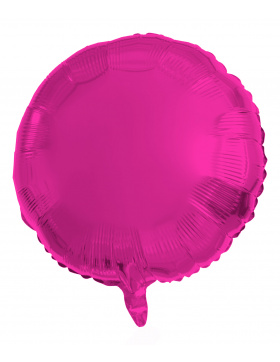 Folienballon Rund Magenta - 45 cm
