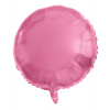 Folienballon Rund Pink Metallic Matt - 45 cm