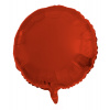 Folienballon Rund Red Metallic Matt - 45 cm