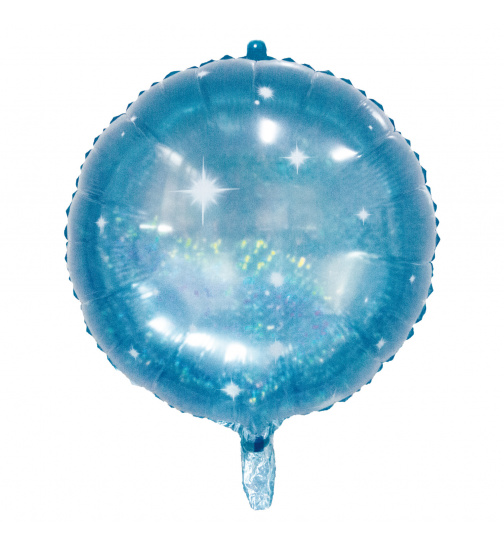 Folienballon Rund Galactic Aqua - 45 cm