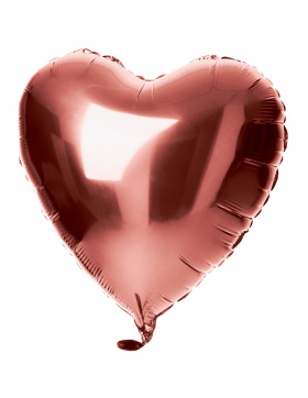 Folienballon Herzförmig Bronze - 45 cm