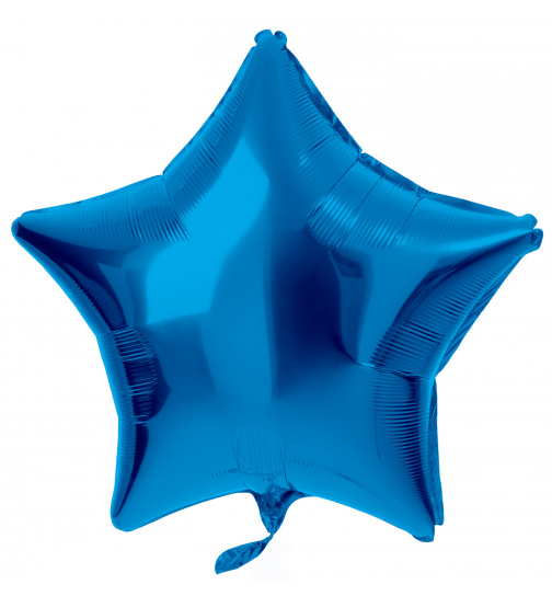 Folienballon Sternförmig Blau - 45 cm