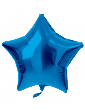 Folienballon Sternförmig Blau - 45 cm