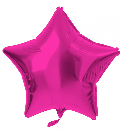 Folienballon Sternförmig Magenta - 45 cm