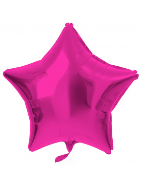 Folienballon Sternförmig Magenta - 45 cm