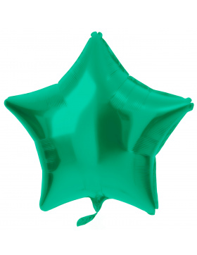 Folienballon Sternförmig Grün Metallic Matt -...