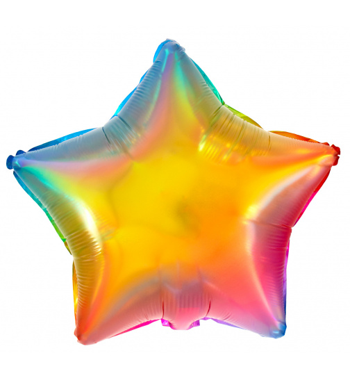 Folienballon Sternförmig Yummy Gummy Rainbow - 45 cm