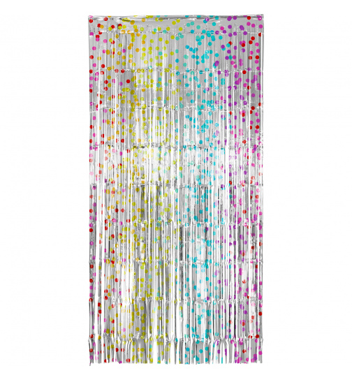 Türvorhang Folie Regenbogen Bday - 2x1m