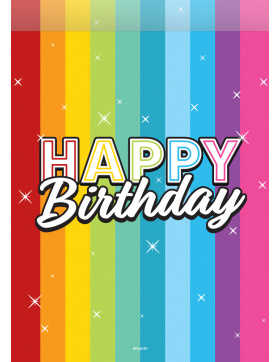 Party Taschen Rainbow Bday - 8 Stück