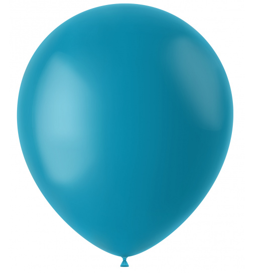 Ballons Calm Turquoise Matt 33cm - 100 Stück