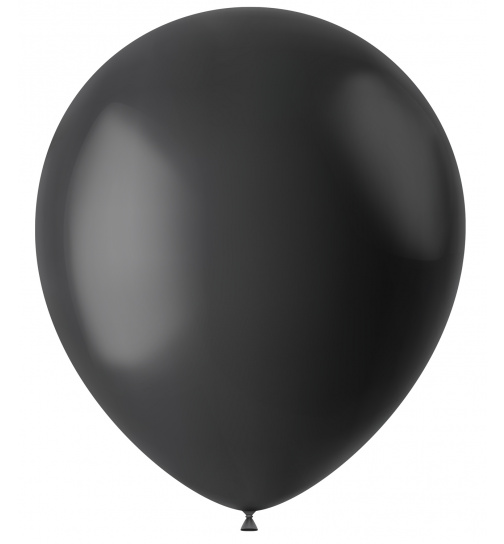 Ballons Midnight Black Matt 33cm - 100 Stück