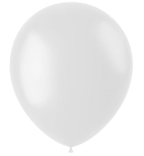 Ballons Coconut White Matt 33cm - 50 Stück