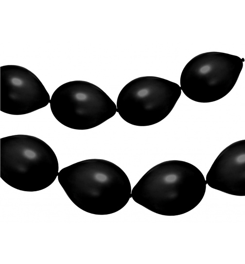 Ballons für Ballongirlande Midnight Black Matt 33cm - 8 Stück