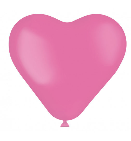 Herzförmige Ballons Rosey Pink 25cm - 8 Stück