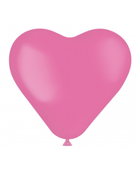 Herzförmige Ballons Rosey Pink 25cm - 8 Stück