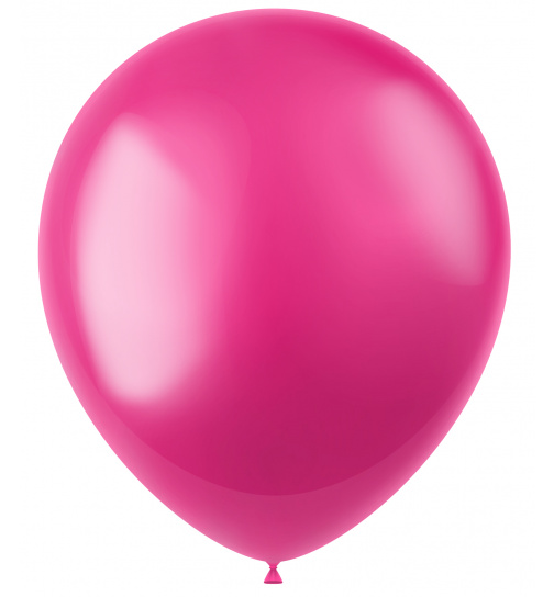Ballons Radiant Fuchsia Pink Metallic 33cm - 10 Stück