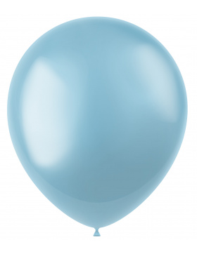 Ballons Radiant Sky Blue Metallic 33cm - 10 Stück