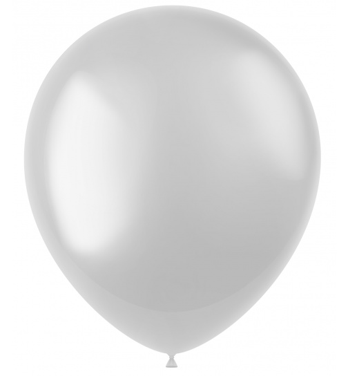 Ballons Radiant Pearl White Metallic 33cm - 50 Stück