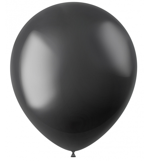 Ballons Radiant Onyx Black Metallic 33cm - 50 Stück