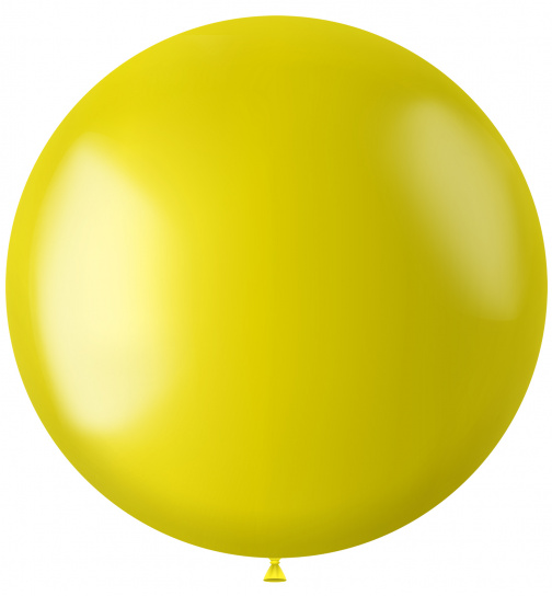 Ballon XL Radiant Zesty Yellow Metallic - 78 cm