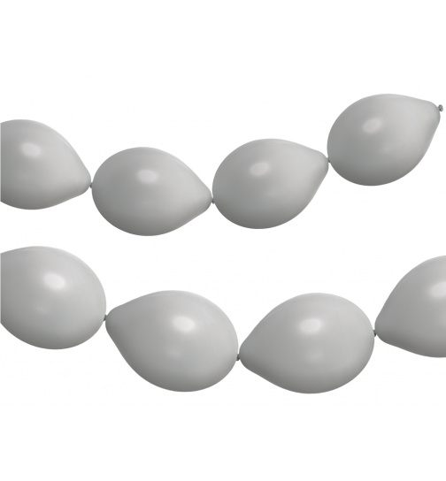 Ballons für Ballongirlande Moondust Silver Metallic 33cm - 8 Stück